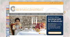 Desktop Screenshot of casalatinoamericana.de