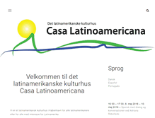 Tablet Screenshot of casalatinoamericana.dk